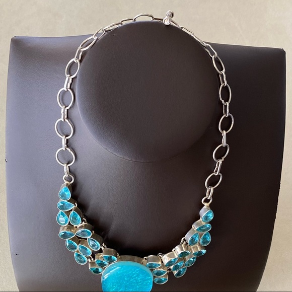 Turquois Statement Necklace - Picture 9 of 14